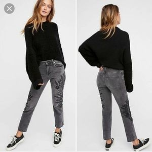 Free People We the Free cropped black jeans